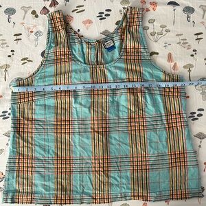 KAVU lightweight linen/cotton top with button back